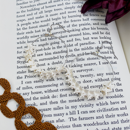 rattlesnake hoops - earrings