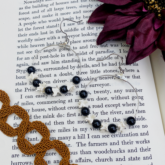 tourmaline snake - earrings