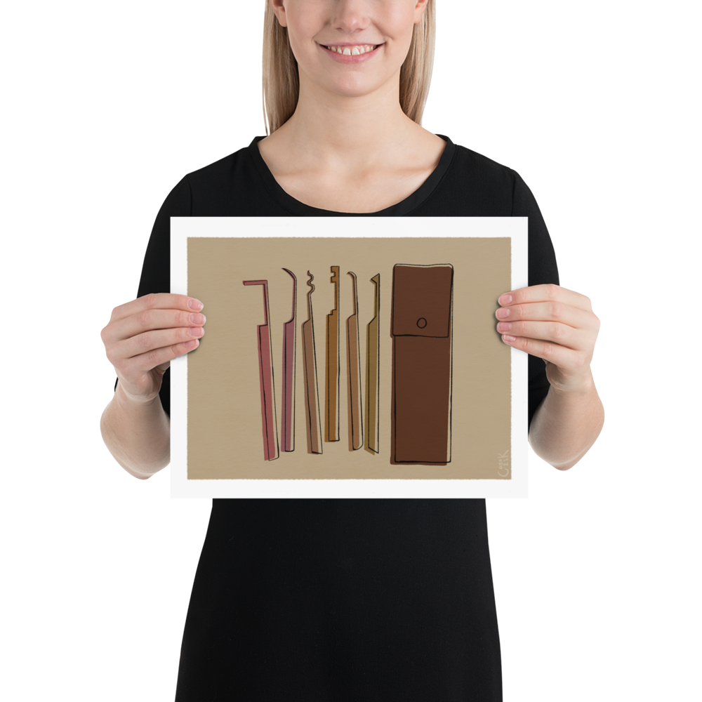 tools of the trade - lockpicks print