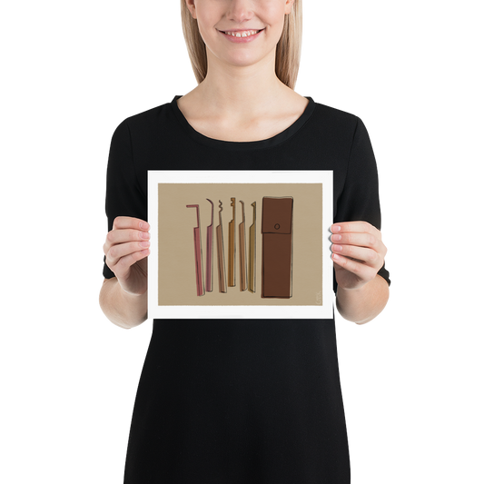 tools of the trade - lockpicks print